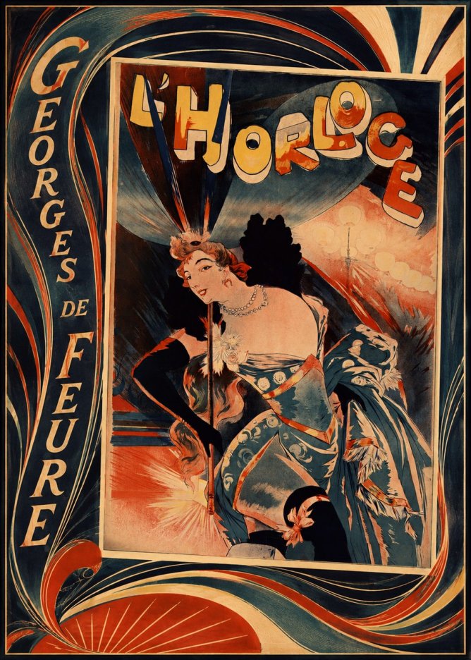 Georges de Feure L'horloge III No2 - Affiche