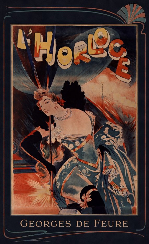 Georges de Feure L'horloge III No6 - Affiche