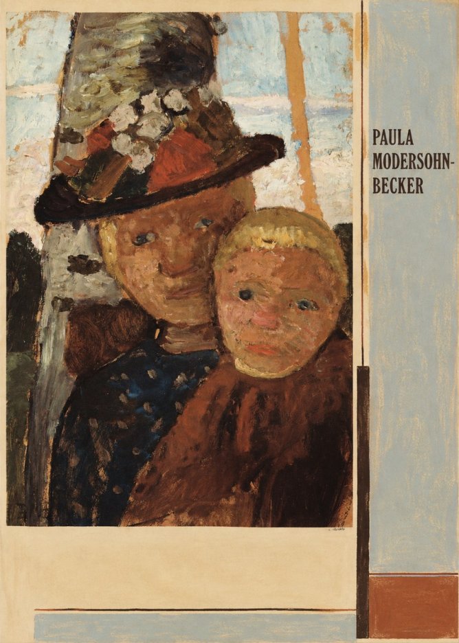 Paula Modersohn-Becker Mother and Child with Hat No4 - Affiche