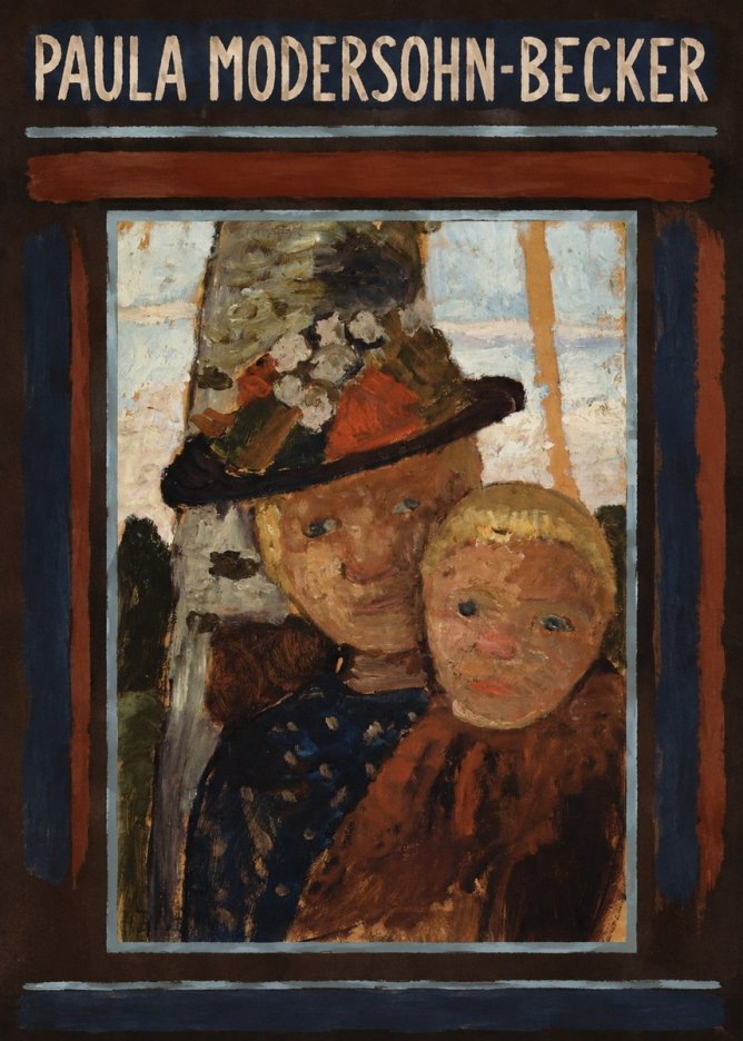 Paula Modersohn-Becker Mother and Child with Hat No5 - Affiche