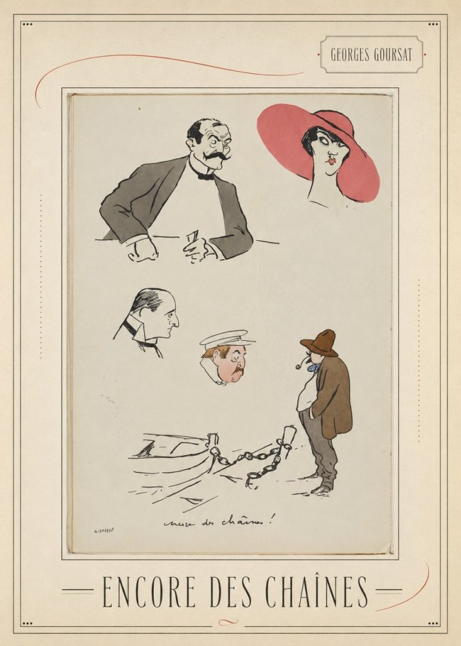 Georges Goursat Encore Des Chaînes! No3 - Affiche