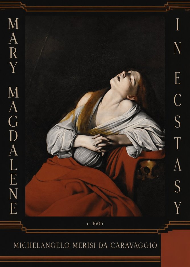 Michelangelo Merisi da Caravaggio Mary Magdalene in Ecstasy No4 - Affiche