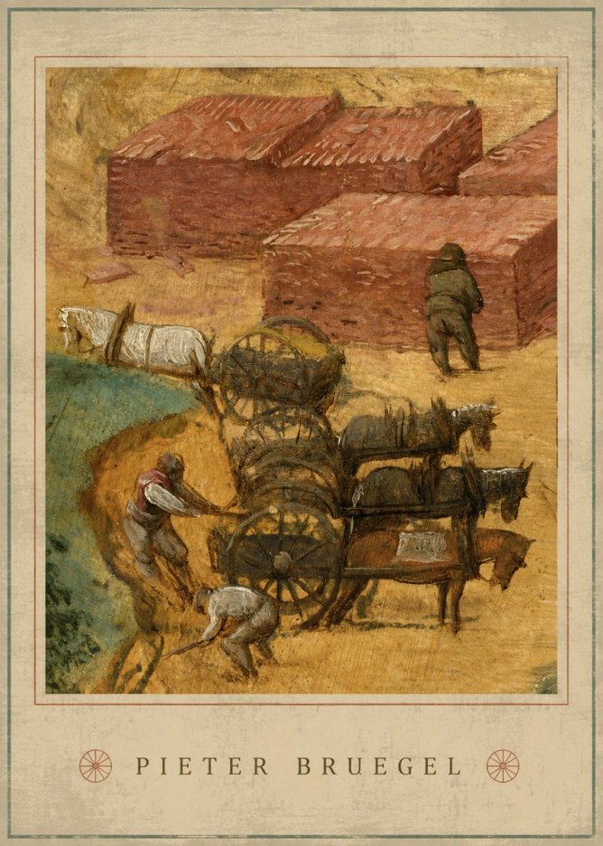 Pieter Bruegel The Brickmakers No4 - Affiche