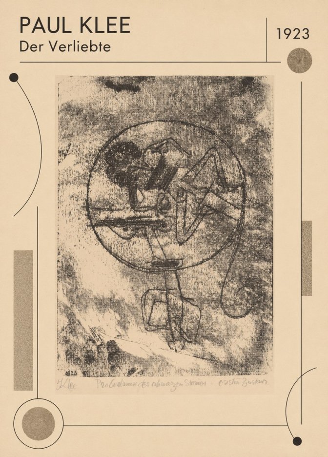 Paul Klee Der Verliebte III No1 - Affiche