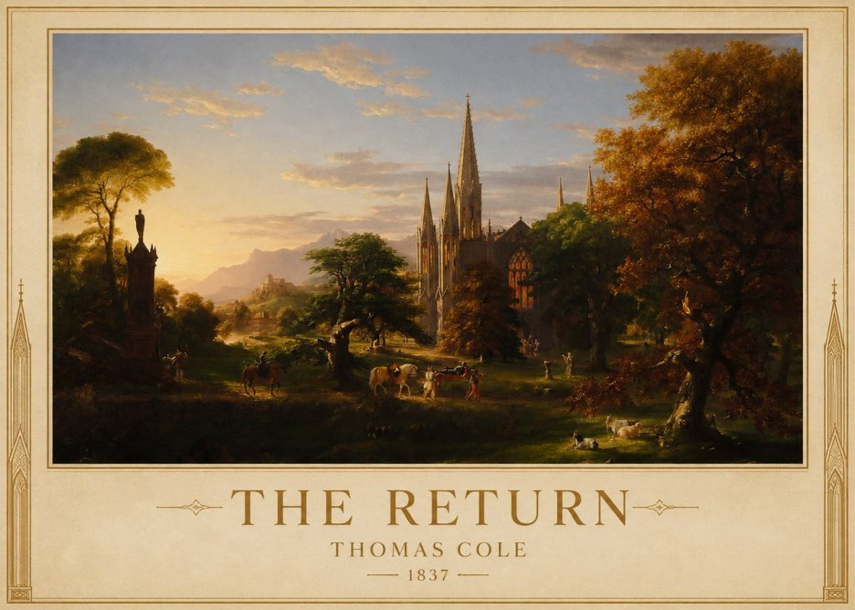 Thomas Cole The Return III No1 - Affiche