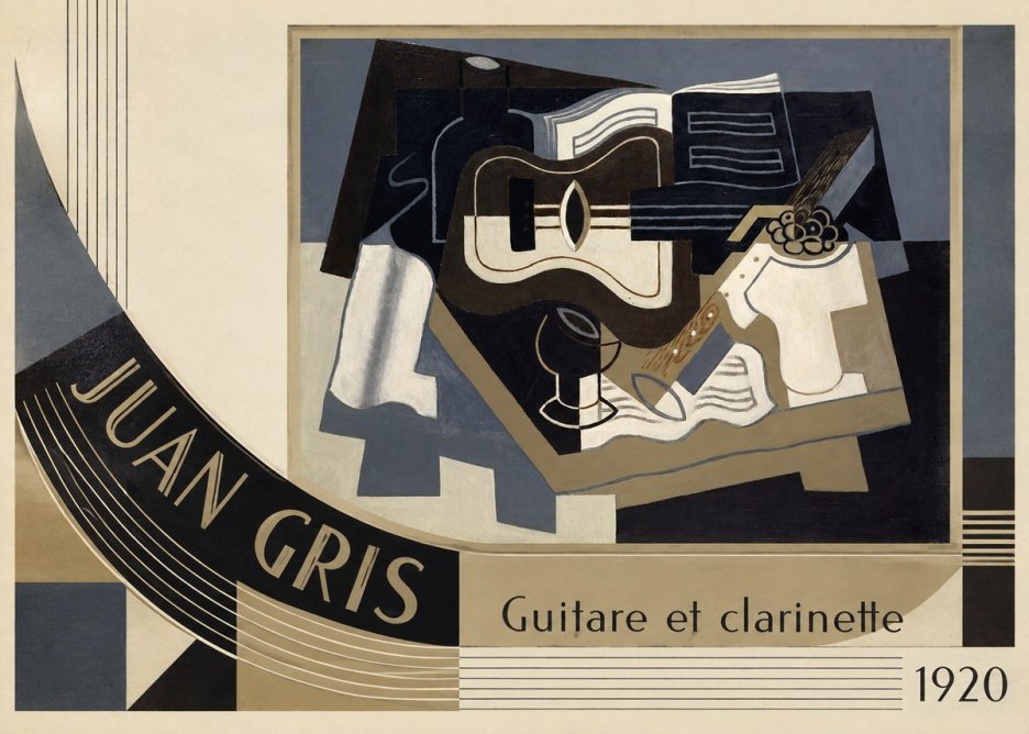 Juan Gris Guitare Et Clarinette No4 - Affiche