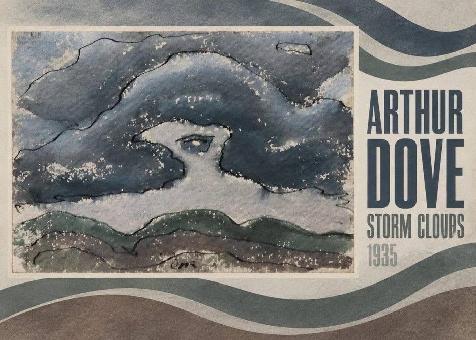 Arthur Dove Storm Clouds No4 - Affiche