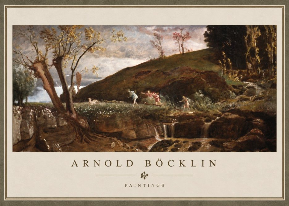 Arnold Böcklin Nymphs and Satyr No3 - Affiche