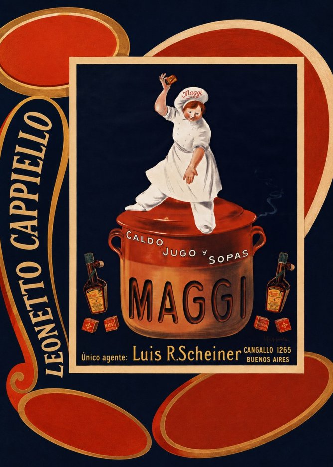 Leonetto Cappiello Maggi No4 - Affiche