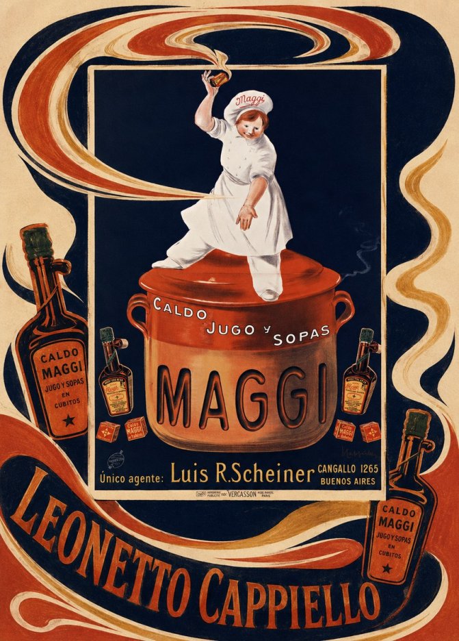 Leonetto Cappiello Maggi No6 - Affiche