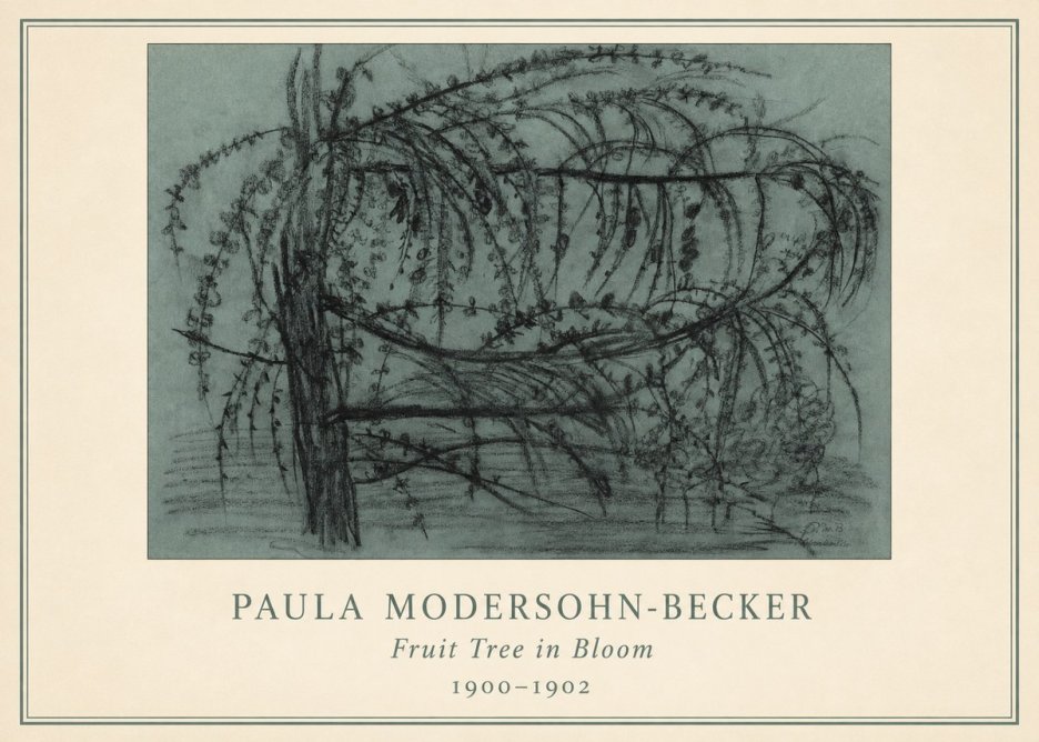 Paula Modersohn-Becker Fruit Tree in Bloom No3 - Affiche