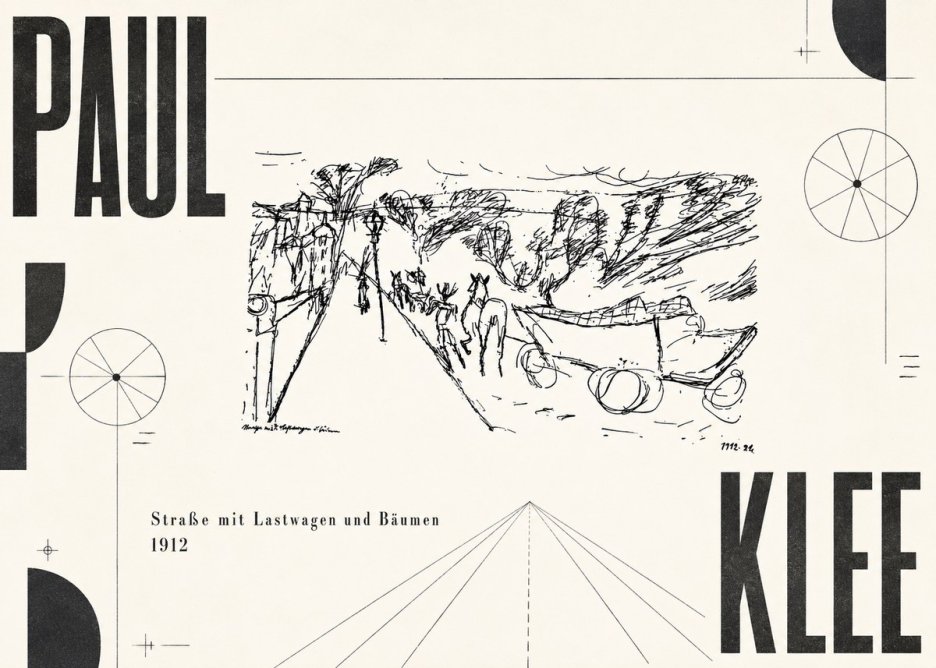 Paul Klee Straße Mit Lastwagen Und Bäumen No6 - Affiche