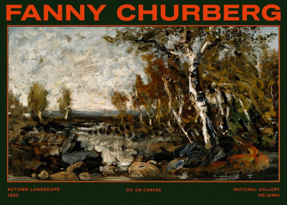 Fanny Churberg Autumn Landscape No2 - Affiche