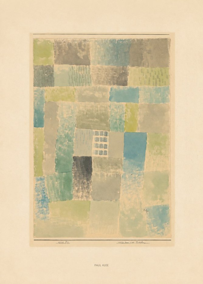 Paul Klee Erstes Haus Einer Siedelung No6 - Affiche