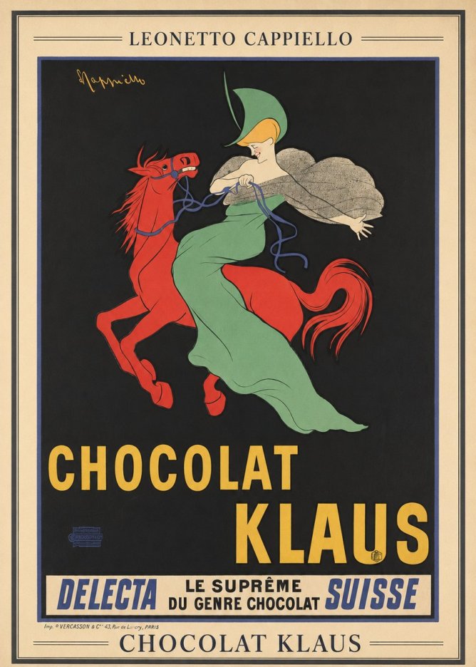 Leonetto Cappiello Chocolat Klaus III No3 - Affiche