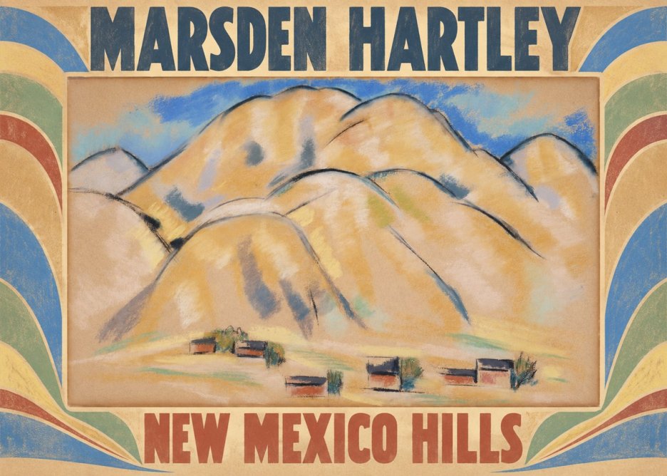 Marsden Hartley New Mexico Hills No5 - Affiche