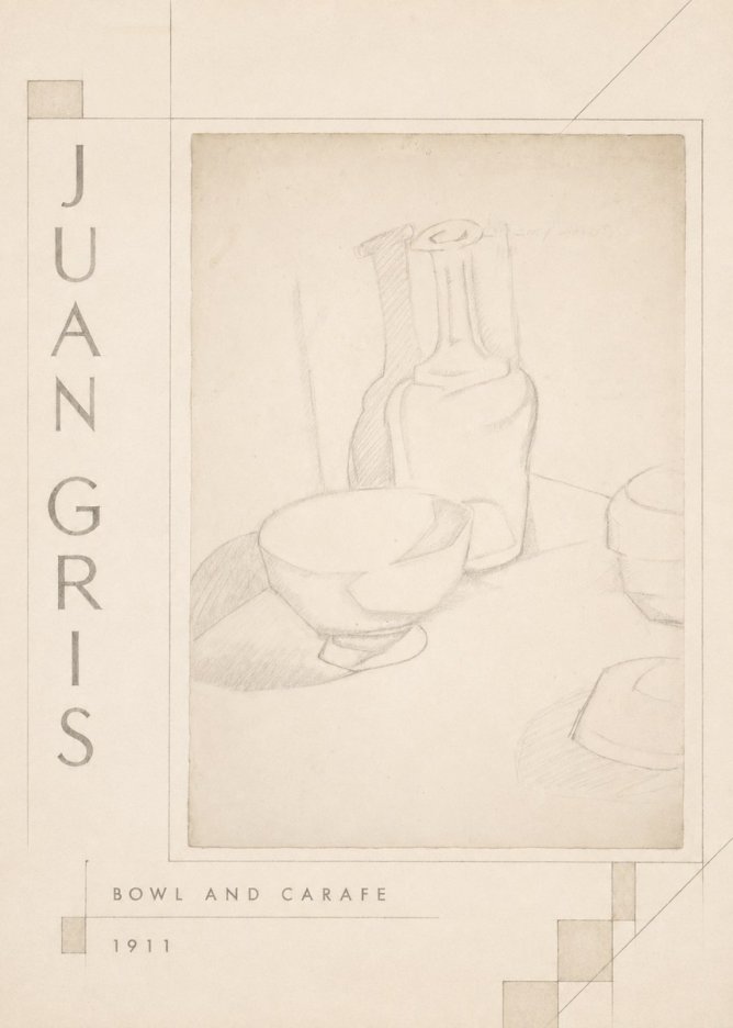 Juan Gris Bowl and Carafe No3 - Affiche