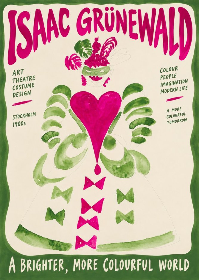 Isaac Grünewald Costume Design XVI No6 - Affiche