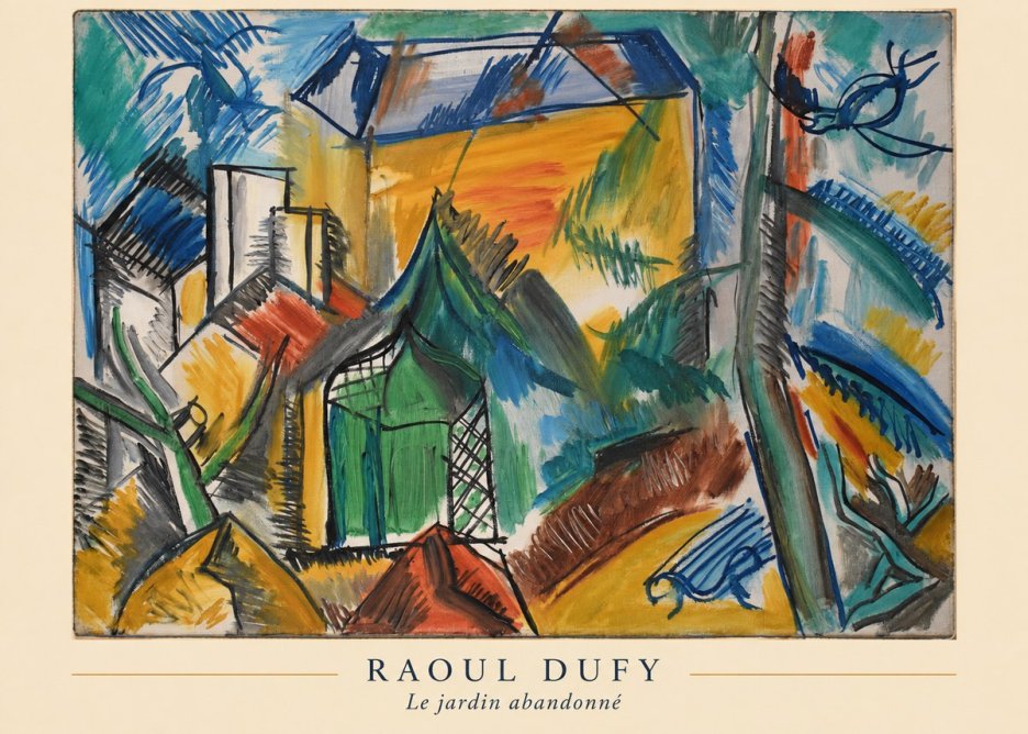 Raoul Dufy Le Jardin Abandonné No4 - Affiche