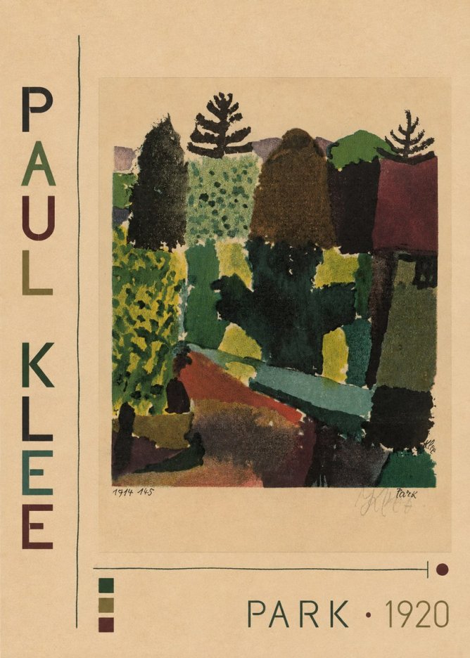Paul Klee Park II No2 - Affiche