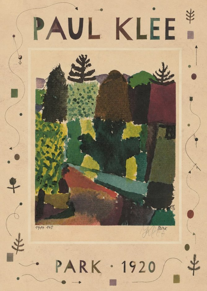 Paul Klee Park II No4 - Affiche