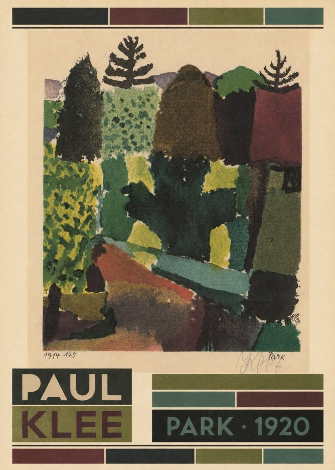 Paul Klee Park II No6 - Affiche
