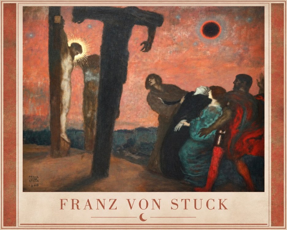 Franz von Stuck Crucifixion No2 - Affiche