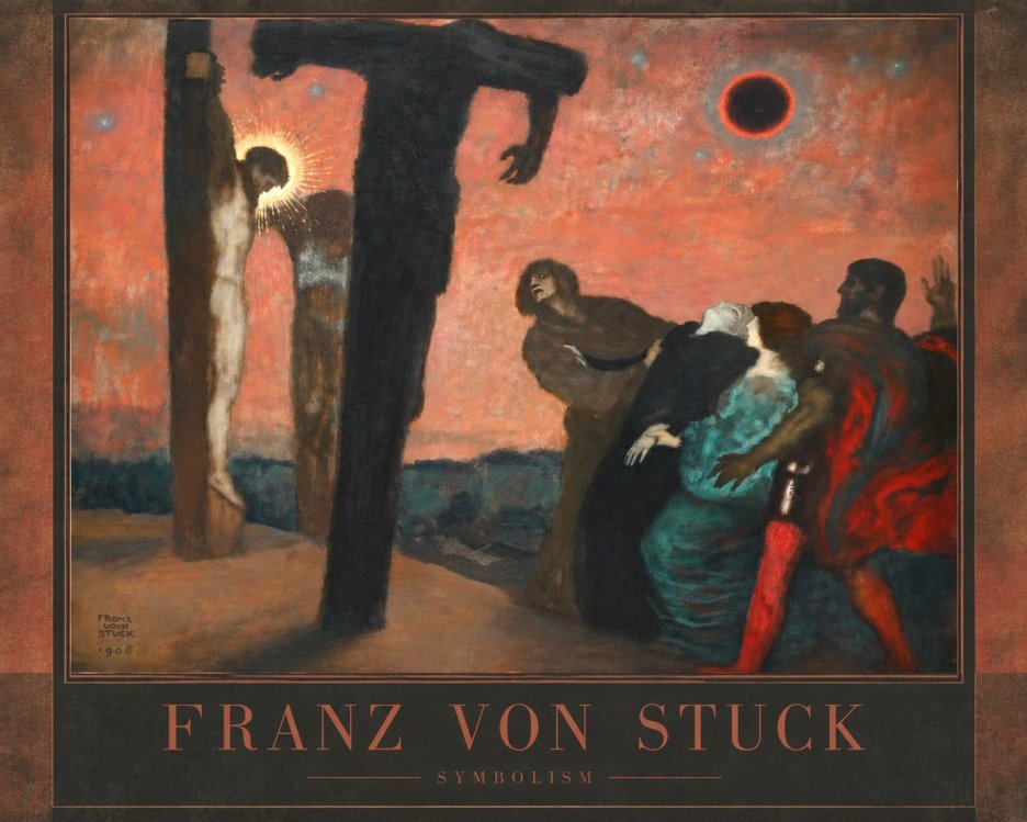 Franz von Stuck Crucifixion No5 - Affiche