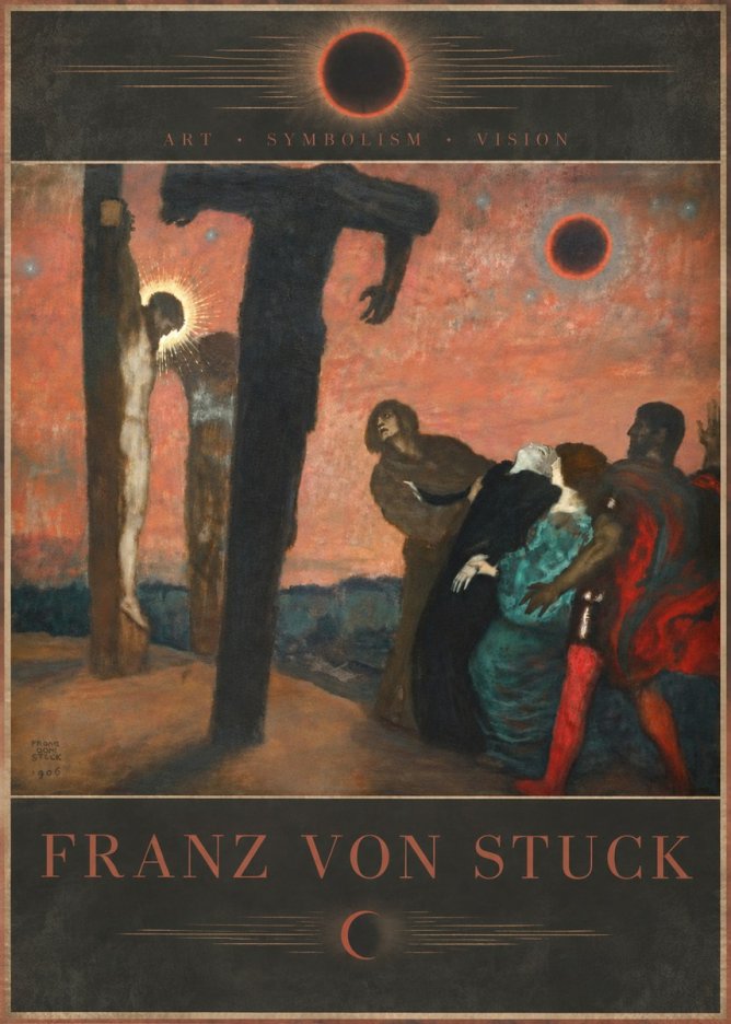 Franz von Stuck Crucifixion No6 - Affiche