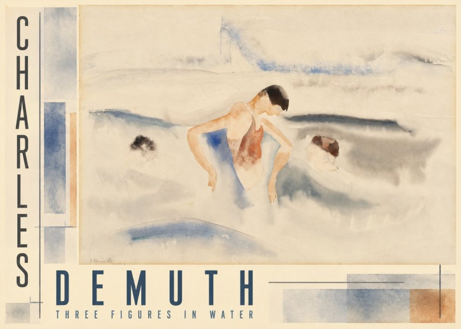 Charles Demuth Three Figures in Water No2 - Affiche