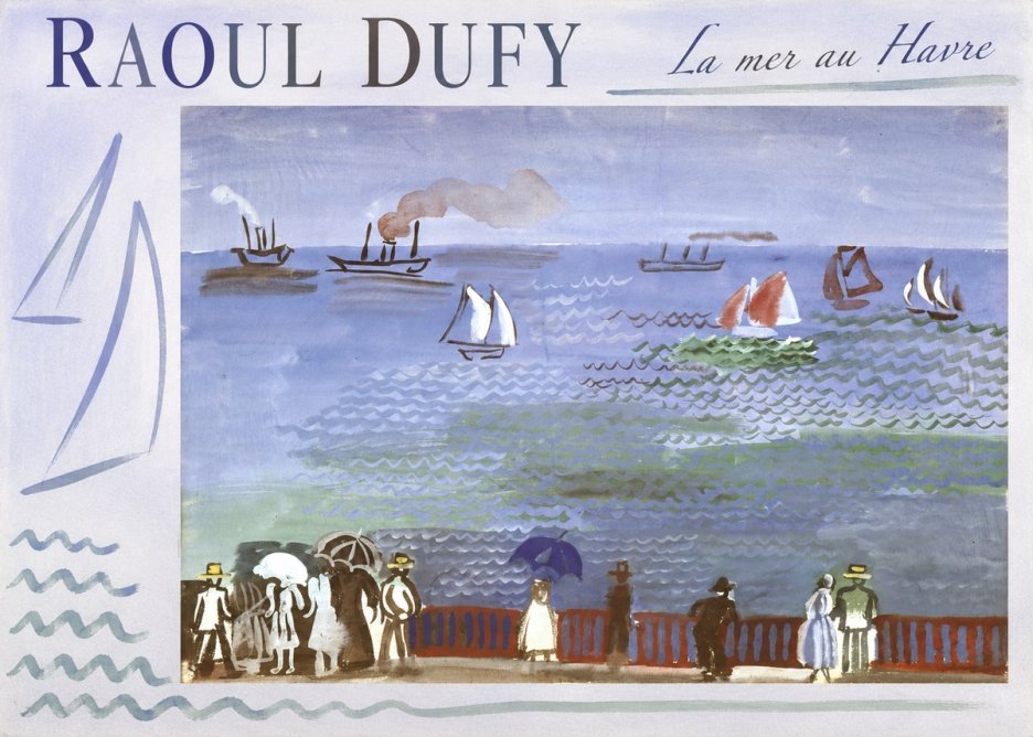Raoul Dufy La Mer Au Havre No3 - Affiche