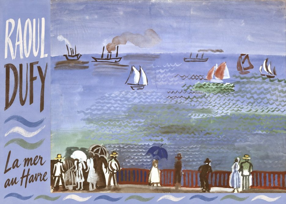 Raoul Dufy La Mer Au Havre No4 - Affiche