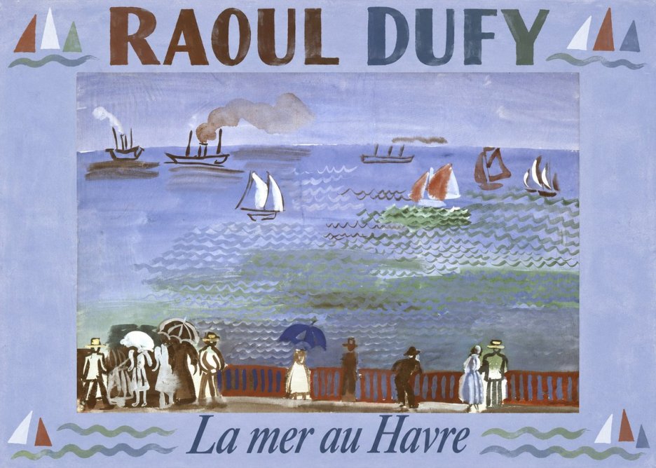 Raoul Dufy La Mer Au Havre No5 - Affiche