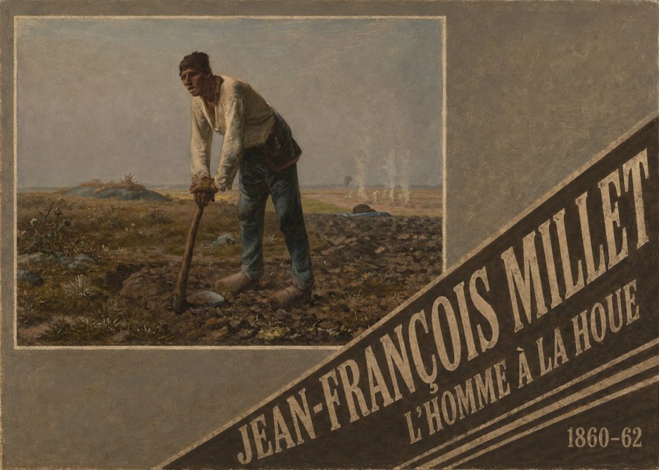 Jean-François Millet L'homme À La Houe No5 - Affiche