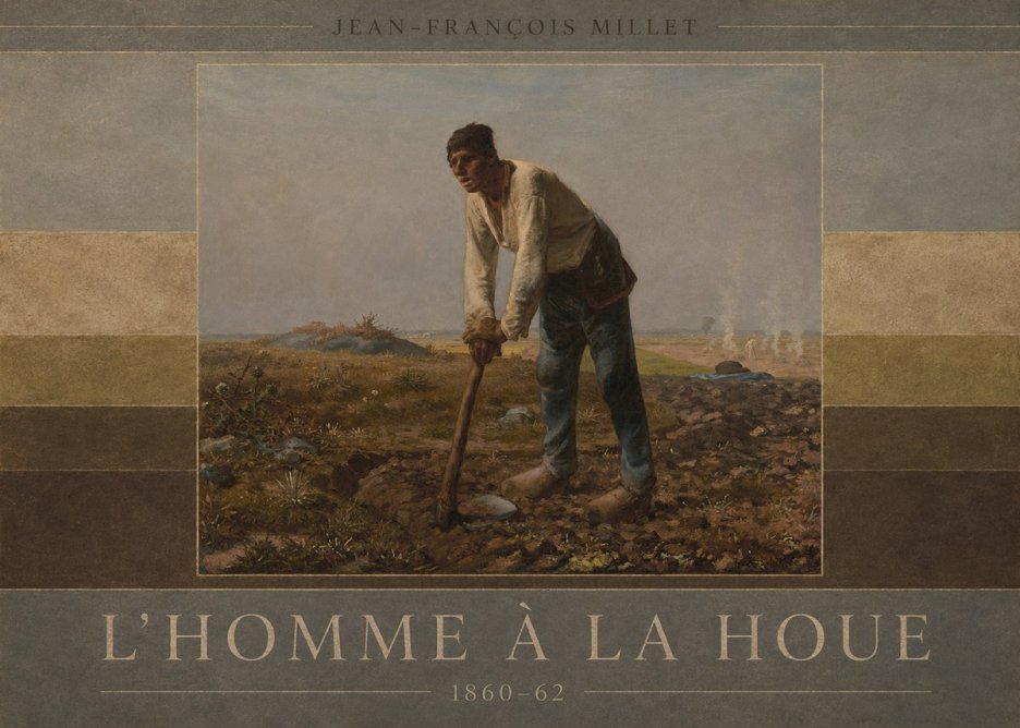Jean-François Millet L'homme À La Houe No6 - Affiche