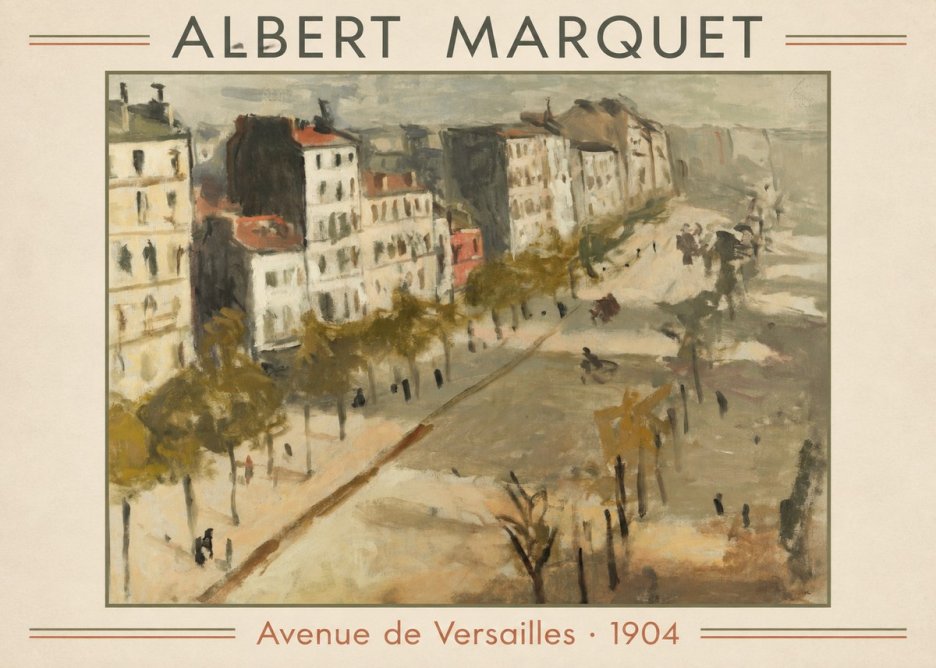Albert Marquet Avenue De Versailles · 1904 No1 - Affiche
