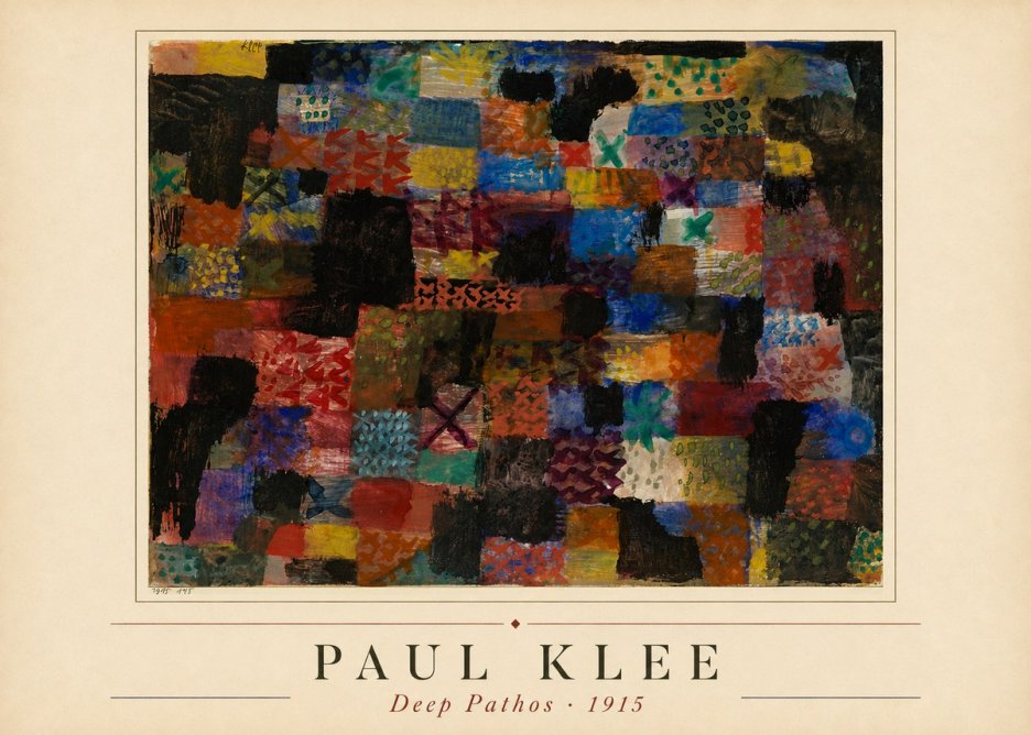 Paul Klee Deep Pathos No1 - Affiche