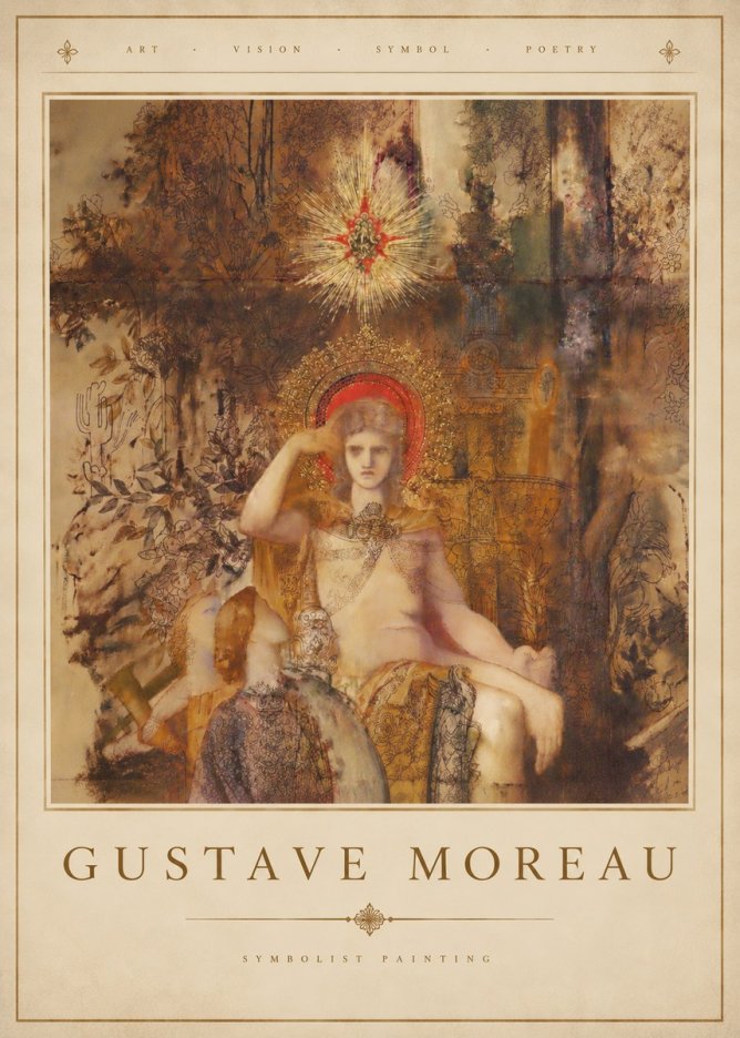 Gustave Moreau Jupiter and Semele III No4 - Affiche