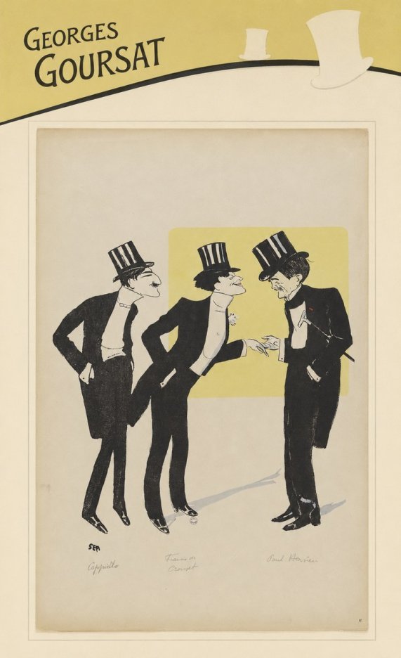 Georges Goursat Capiello, Fraxin De Crouset, Poul Hervieu No3 - Affiche