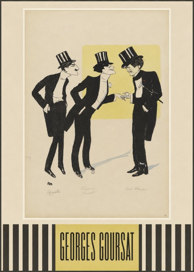 Georges Goursat Capiello, Fraxin De Crouset, Poul Hervieu No4 - Affiche