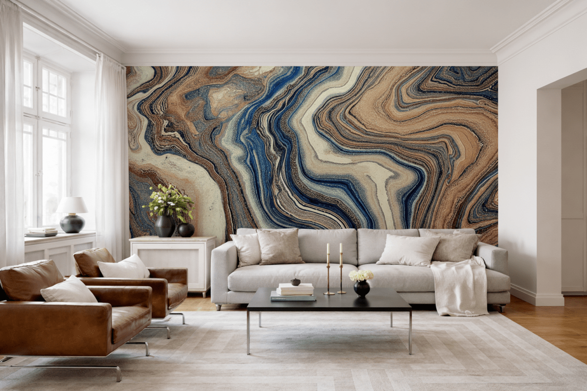 Wavy Terracotta Tides