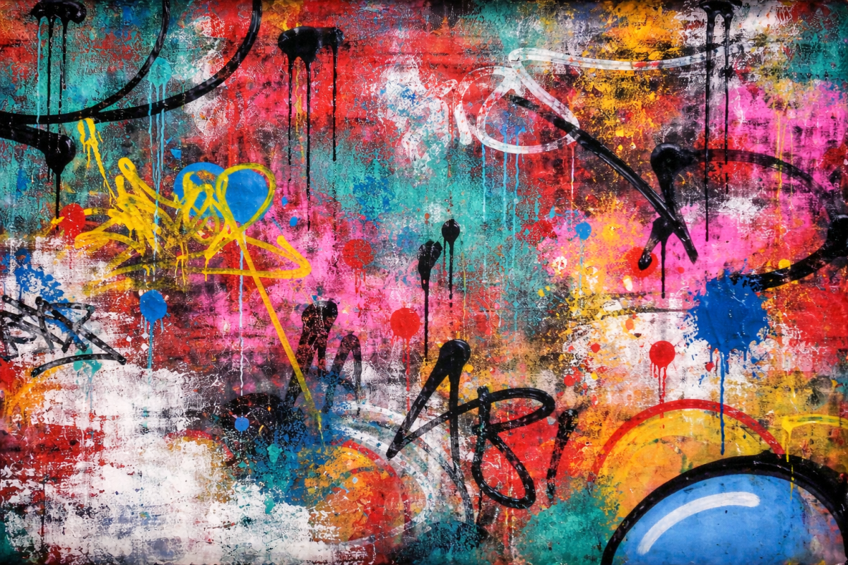 Urban Graffiti Mural