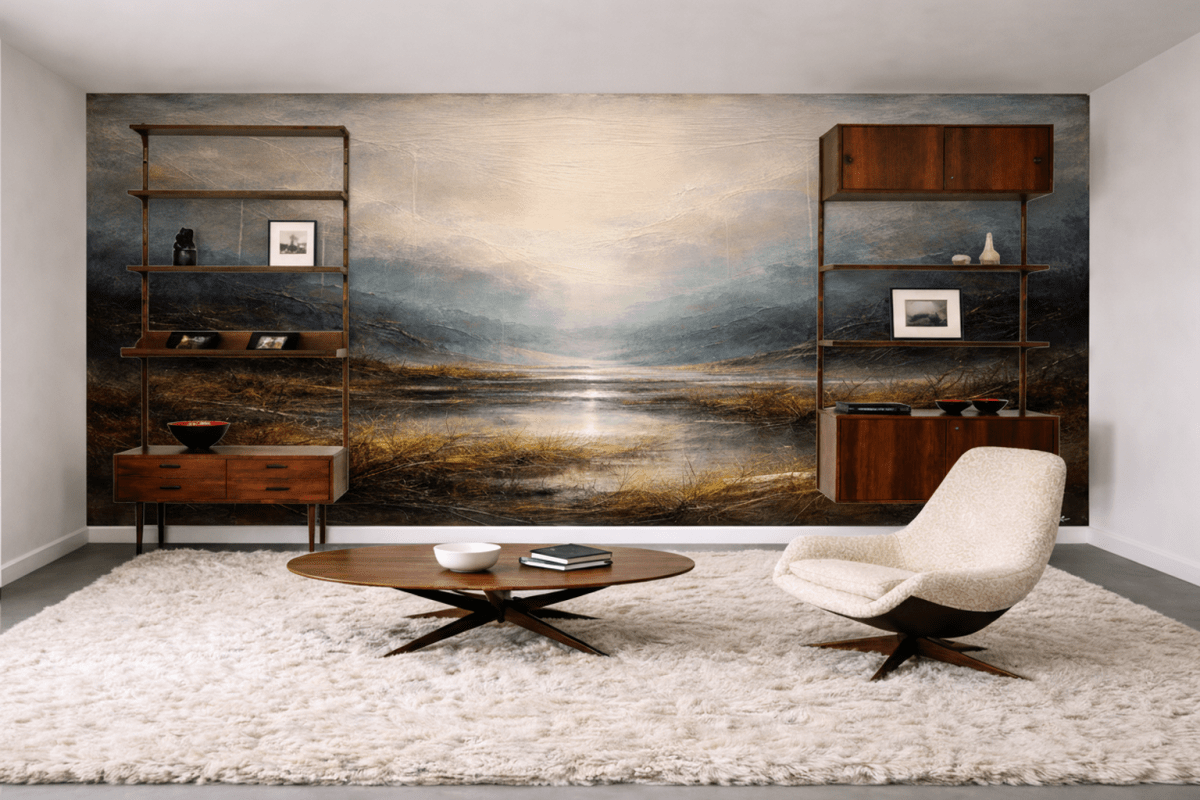 Misty Marshland View