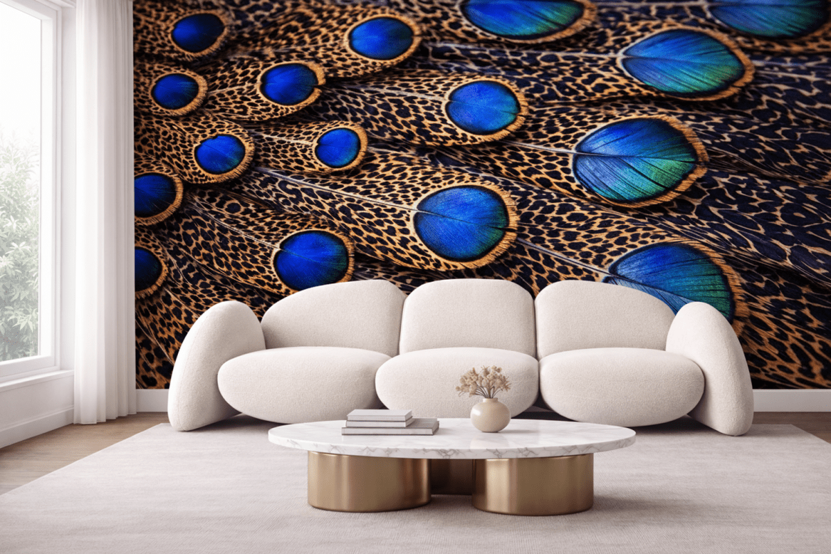 Iridescent Feather Mosaic
