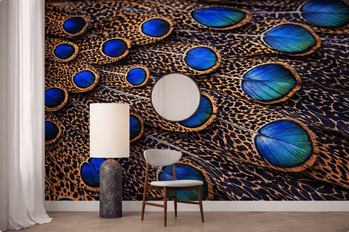 Iridescent Feather Mosaic