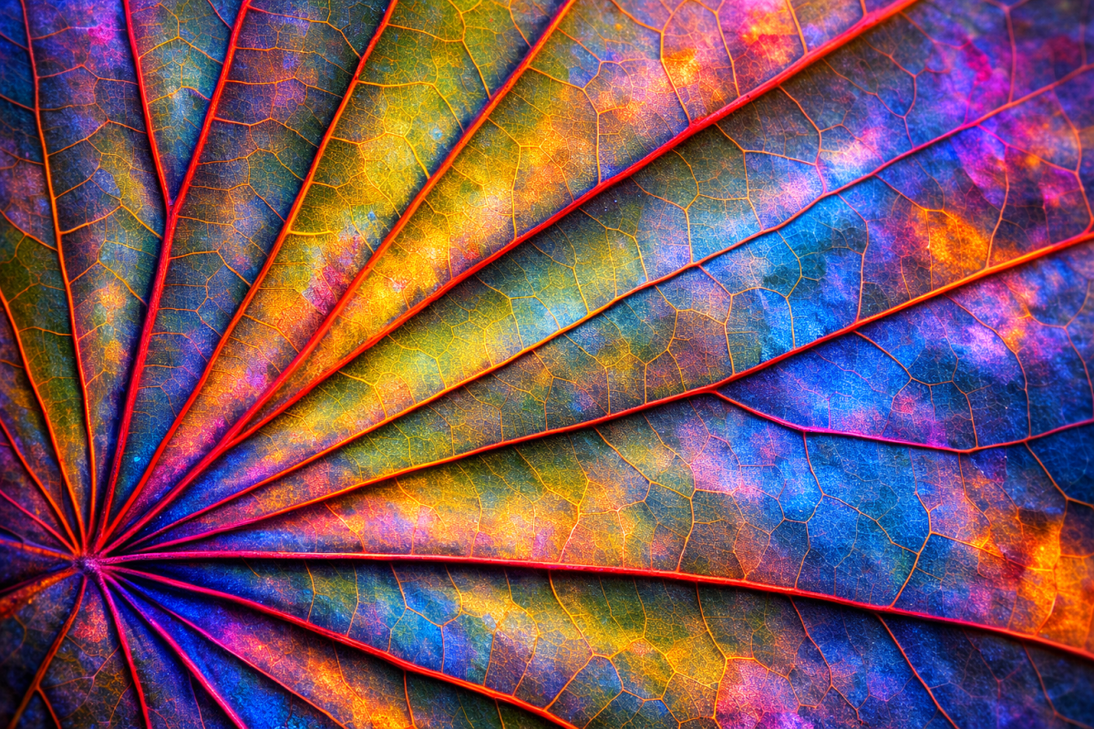 Iridescent Leaf Veins