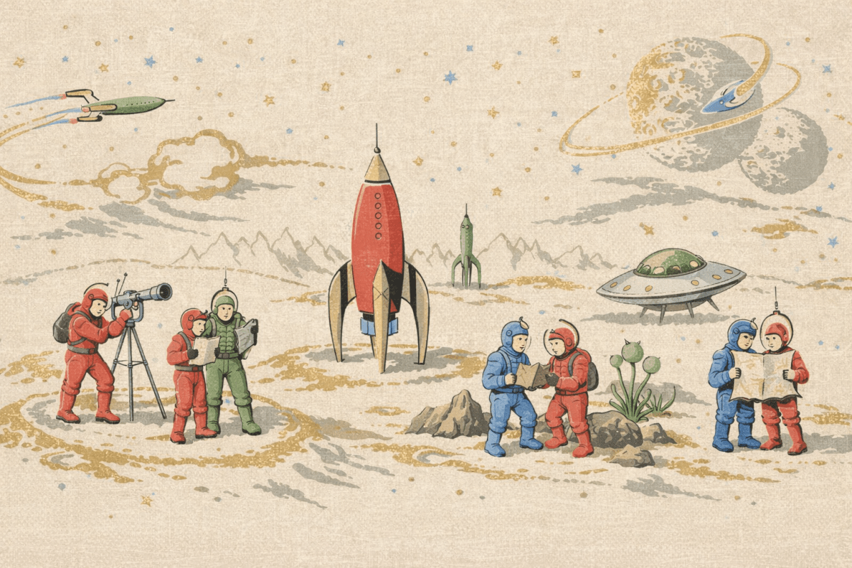 Galactic Exploration Scene