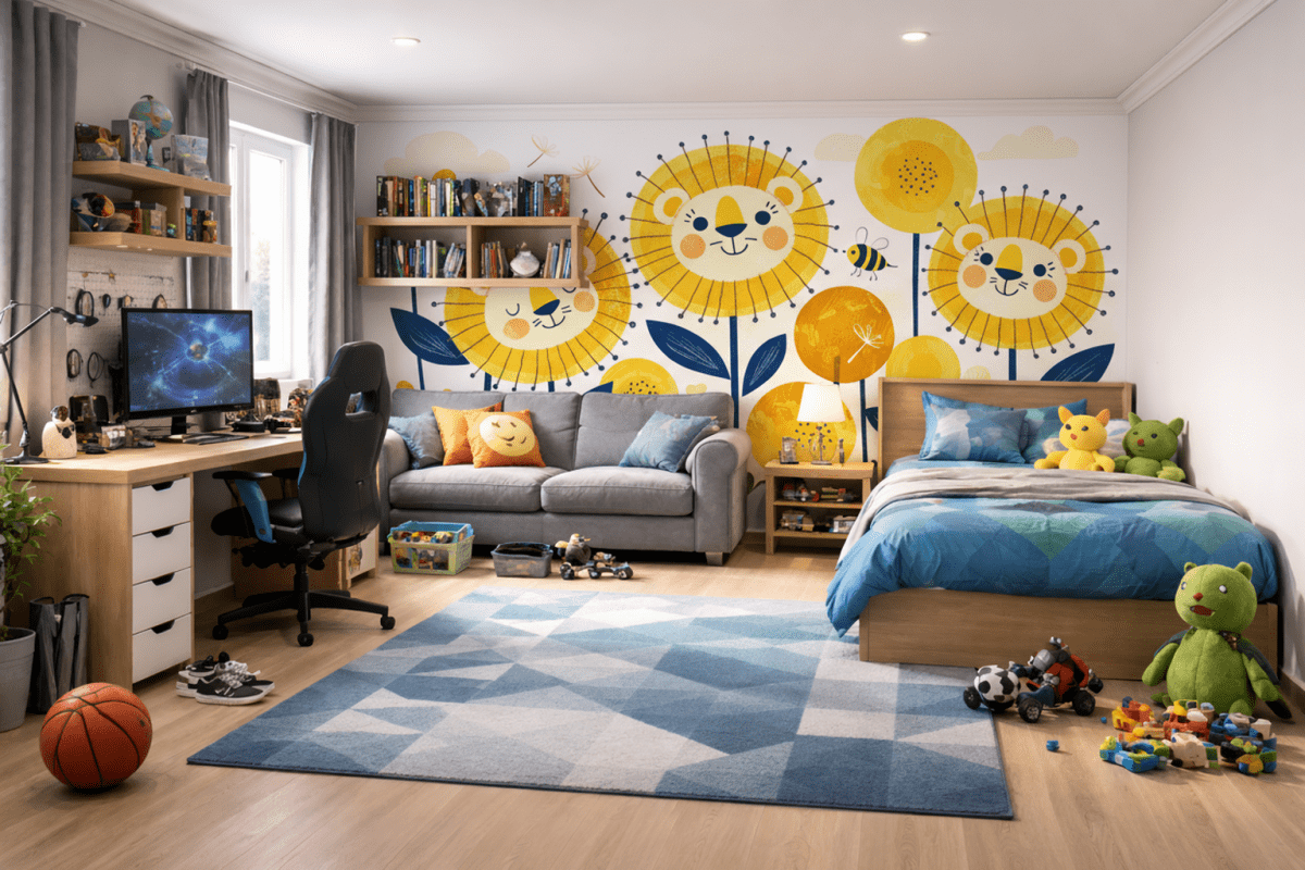 Cheerful Gerbera Mural