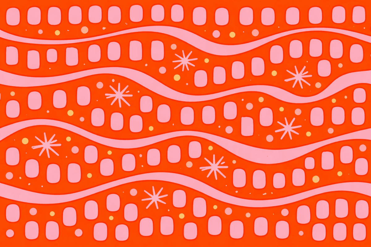 Vibrant Ripple Mosaic