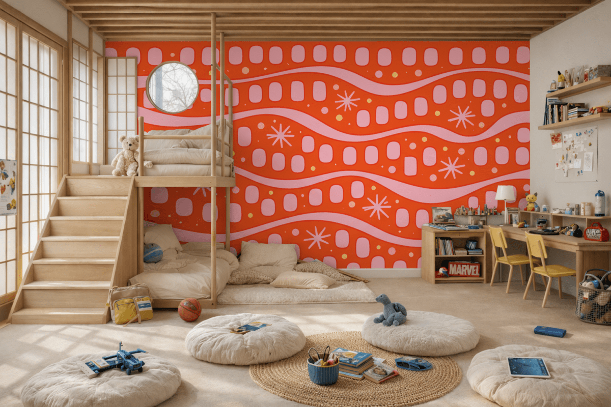 Vibrant Ripple Mosaic